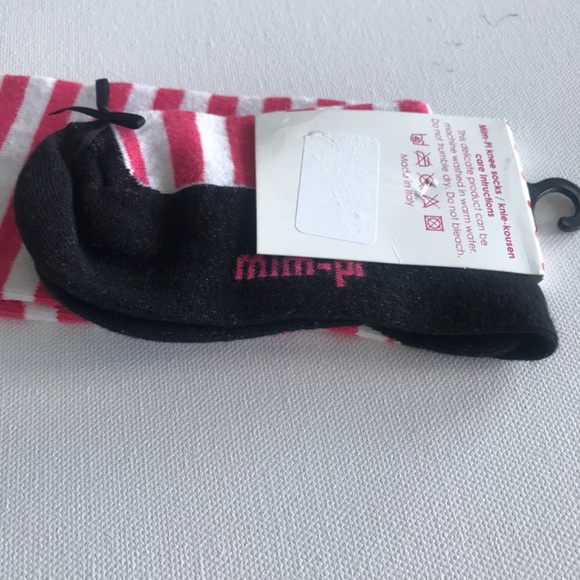 ( 3 for 20) NWT- Pink White Striped Socks - 4T - Picture 4 of 4